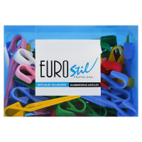 Eurostil 00056 Затискачі для волосся пластмасові середні різнокольорові 130 гр._ Eurostil 00056 Затискачі для волосся пластмасові середні різнокольорові 130 гр._