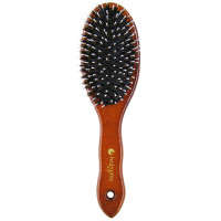 Hairway 08187 Щітка для волосся масажна овальна, подушка чорна, щетина «дикообраз »+штифти пластмасові_