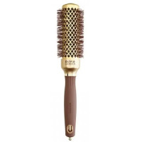 Olivia Garden Expert Blowout Shine Wavy Bristles Gold & Brown 35_Термобрашинг для волосся Olivia Garden Expert Blowout Shine Wavy Bristles Gold & Brown 35_Термобрашинг для волосся