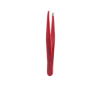 Staleks Pro Expert TE-11/4_Пінцет для брів червоний вузький скошений Staleks Pro Expert TE-11/4_Пінцет для брів червоний вузький скошений