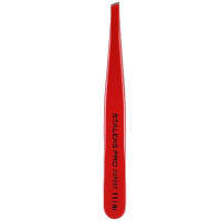Staleks Pro Expert TE-11/4_Пінцет для брів чорний вузький скошений Staleks Pro Expert TE-11/4_Пінцет для брів чорний вузький скошений
